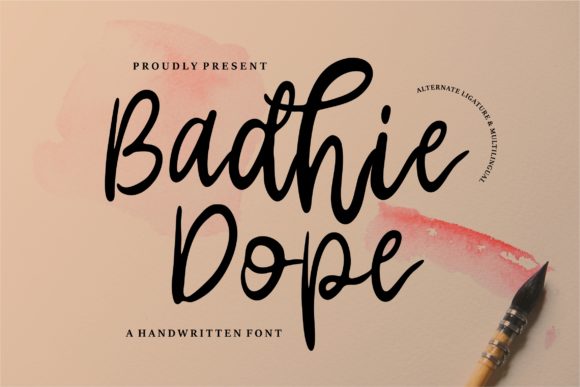 Badhie Dope: A Script Font for Modern Web Design
