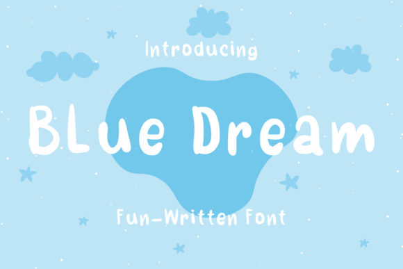 Blue Dream: A Playful Handwritten Font for Web Design
