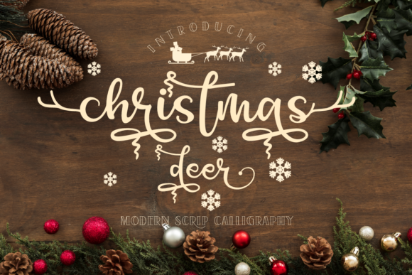 Christmas Deer: A Festive Font for Handmade Creators