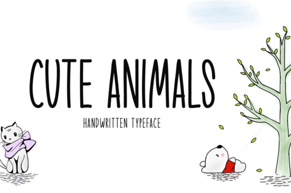 Cute Animals: A Font for Heartfelt Design