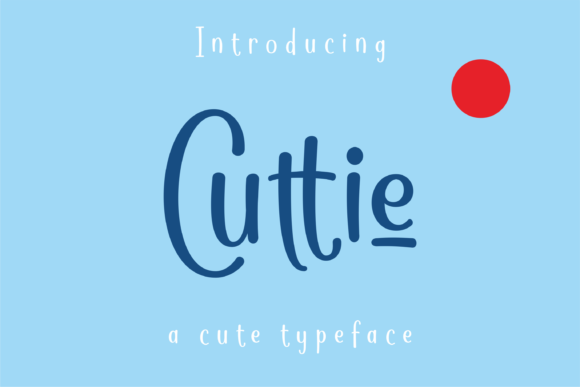 Cuttie: A Handwritten Font for Editorial Design