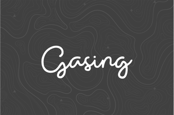 Gasing: A Handwritten Font for Editorial Design