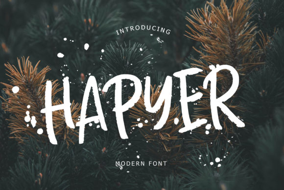 Hapyer: A Handwritten Font for Editorial Design