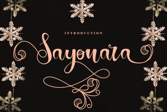 Introducing Sayonara: A Script Font for Digital Design