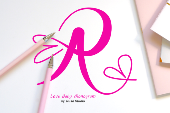 Love Baby Monogram: A Script Font for Captivating Digital Content