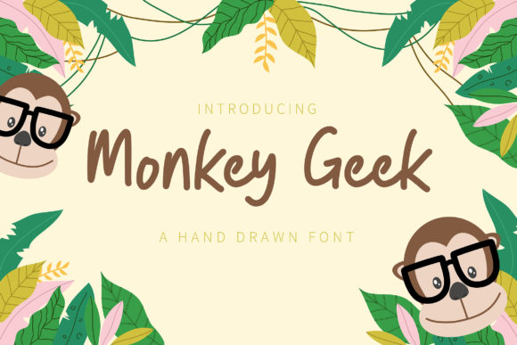 Monkey Geek: A Handwritten Font for Creative Crafters