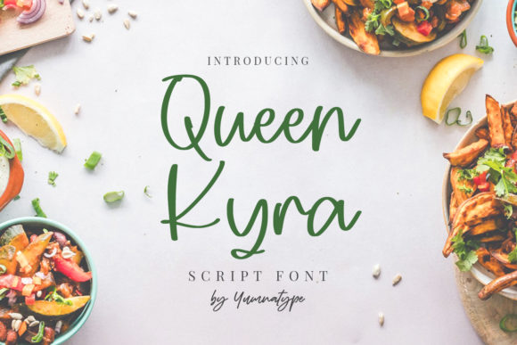 Queen Kyra: A Handwritten Font for Editorial Elegance
