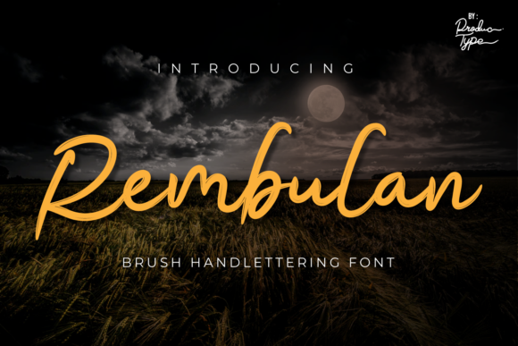 Rembulan: A Script Font with a Touch of Whimsy