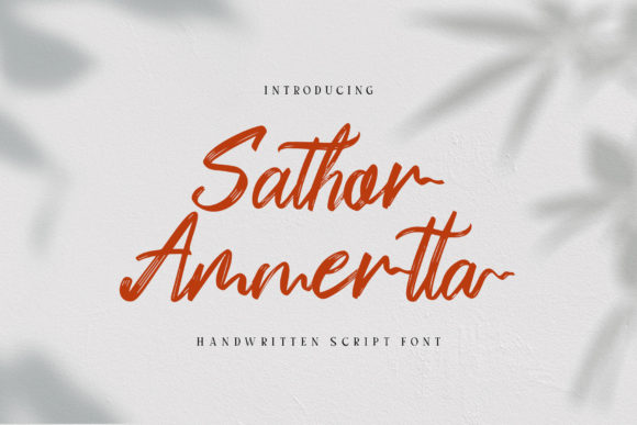 Sathor Ammertta: A Script Font for Editorial Design and Branding