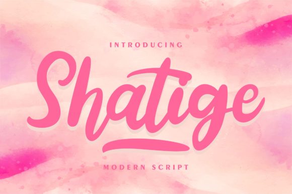Shatige: The Script Font That Elevates Your Digital Brand