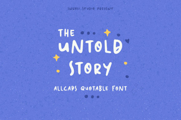 The Untold Story: A Playful Font for Digital Branding