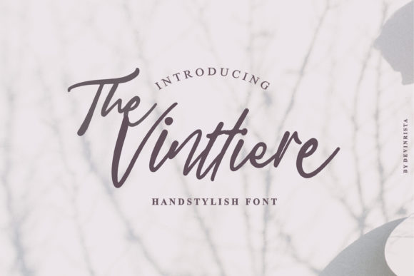 The Vinttiere: A Handwritten Font for Editorial Excellence