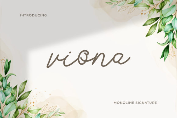 Viona: A Handwritten Font for Creative Branding